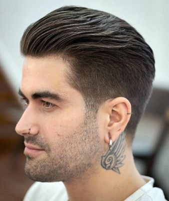 Classic Side Part with Tapered Sides