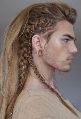 Viking-inspired Long Hair with Braids