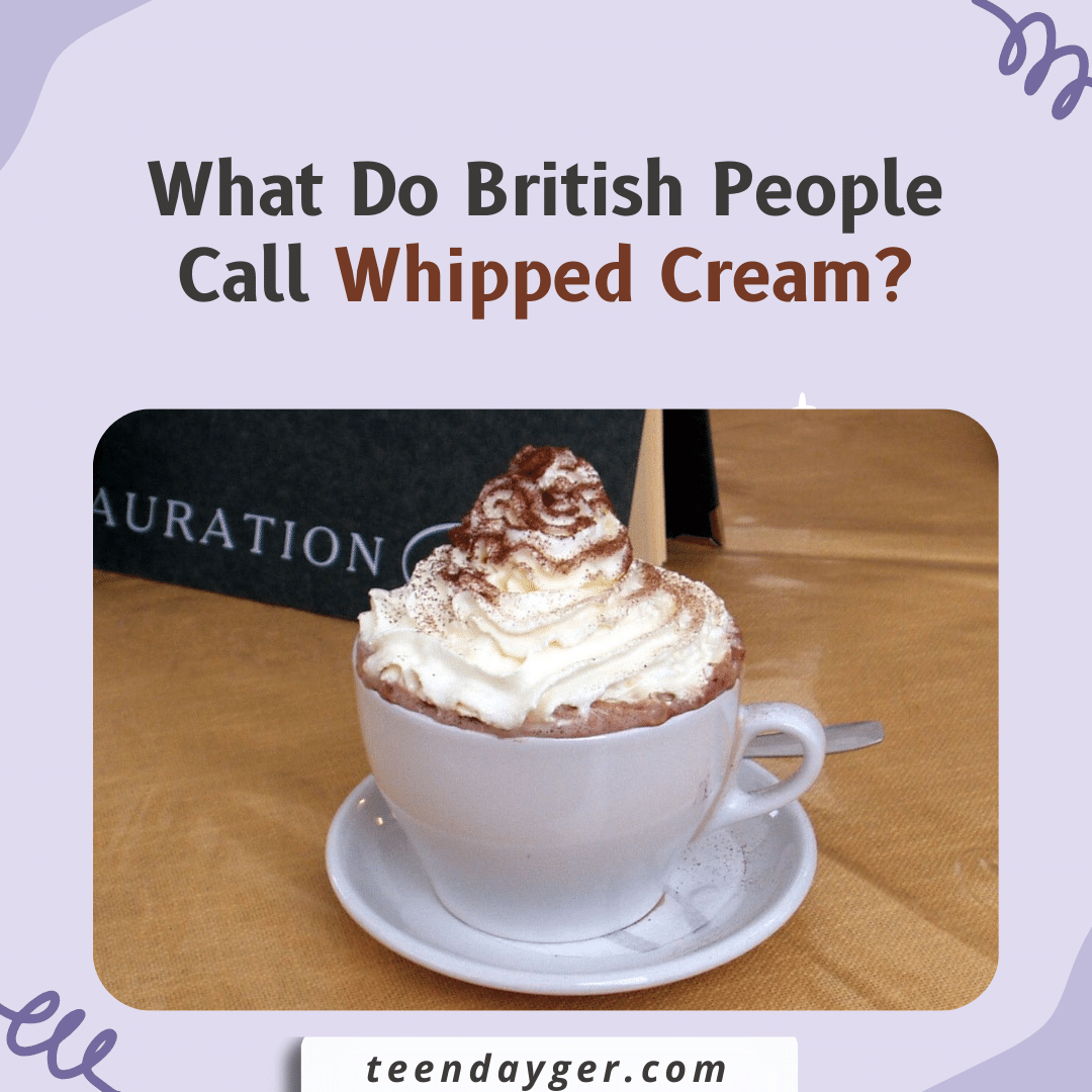 What Do British People Call Whipped Cream